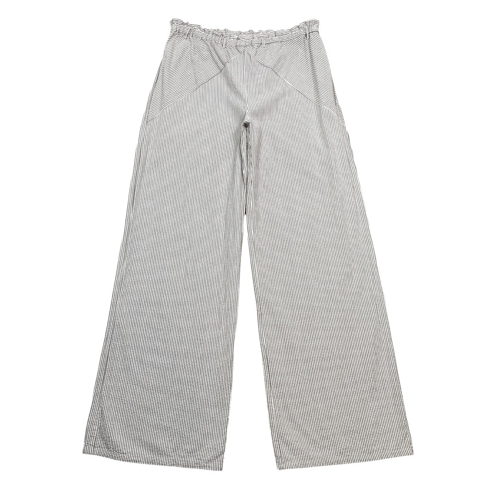 Anthropologie Saturday Sunday Womens Pull-On Striped Gauzy Cotton Wide Leg Pants